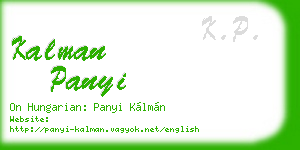 kalman panyi business card
